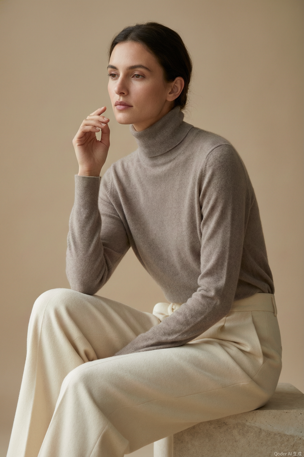 Reverie Knit — taupe cashmere